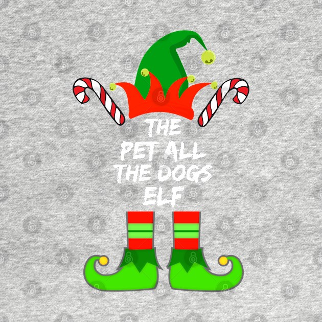 Pet All The Dogs Elf Matching Family Group Christmas Pajama - Gift For Boys, Girls, Dad, Mom, Friend, Christmas Pajama Lovers - Christmas Pajama Lover Funny by Famgift